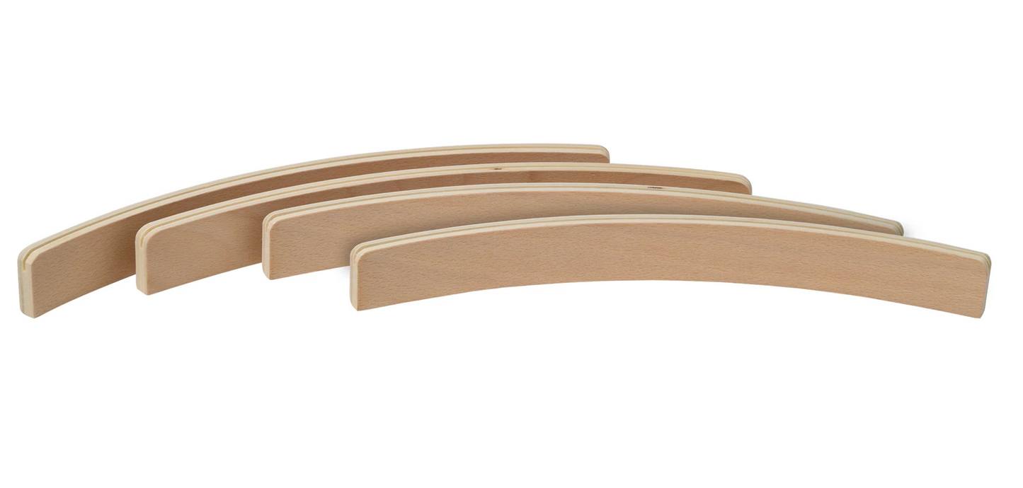 SPIELKARTENHALTER AUS HOLZ - 4ER SET - 35 CM