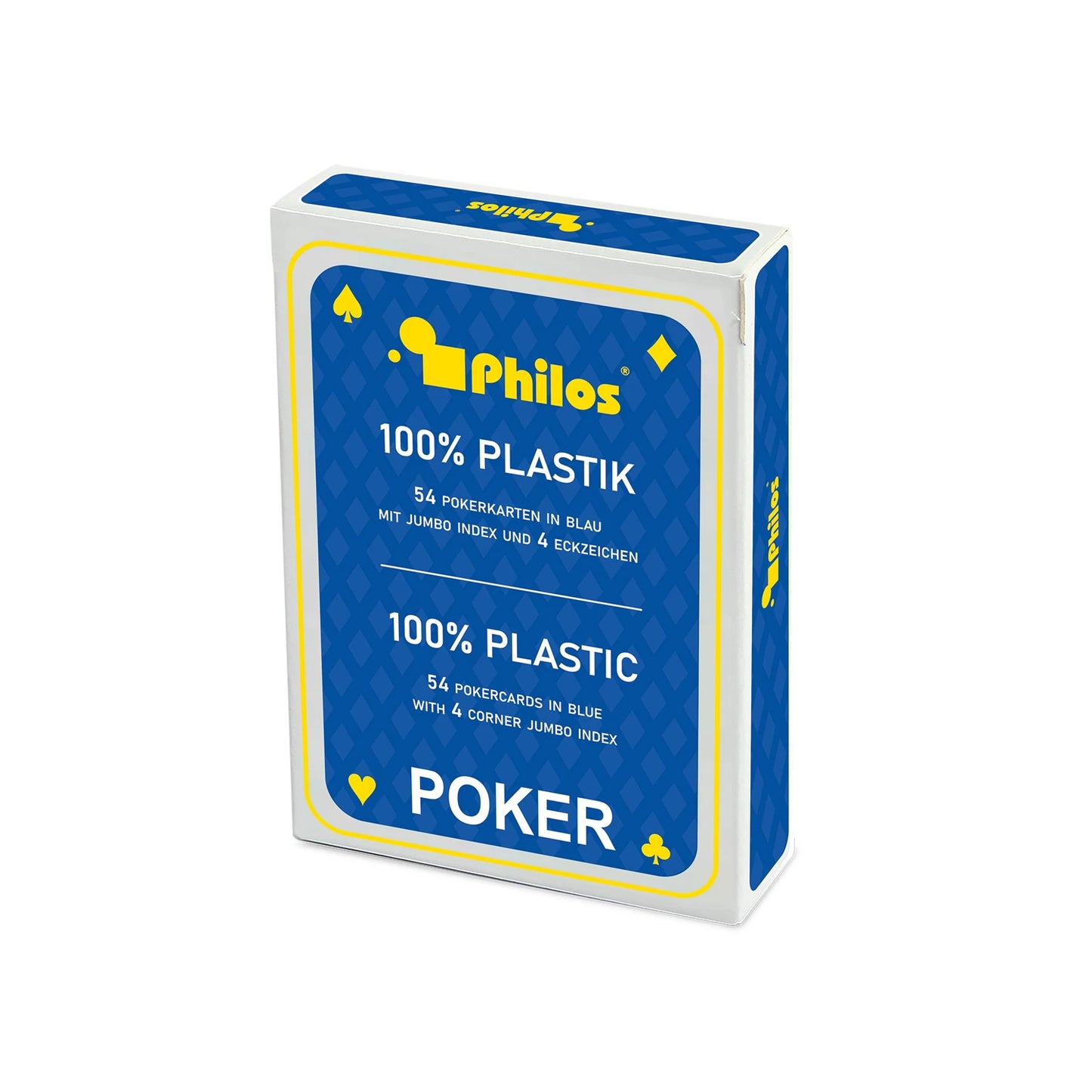 POKERKARTEN - BLAU - PLASTIK