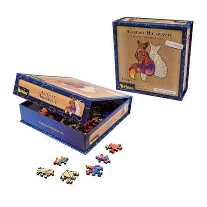 PUZZLE EN BOIS ARTIFACT 2 EN 1 RENARD 143 PIÈCES