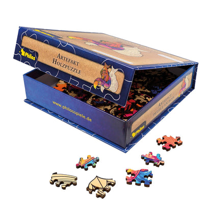 PUZZLE EN BOIS ARTIFACT 2 EN 1 RENARD 143 PIÈCES