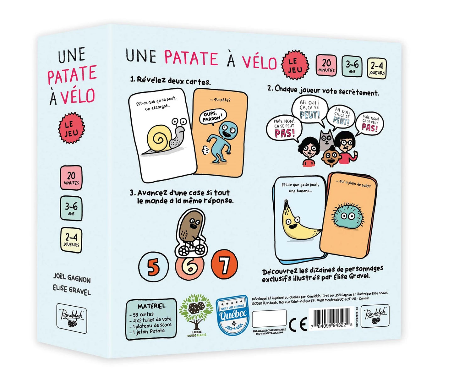 UNE POMME DE TERRE À VÉLO (F)