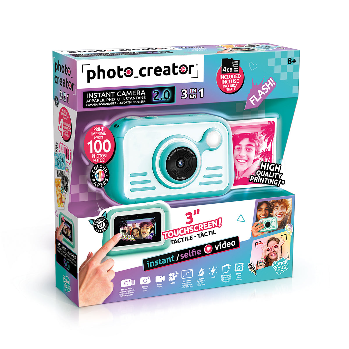 APPAREIL PHOTO INSTANTANÉ 2.0 – CANAL TOYS