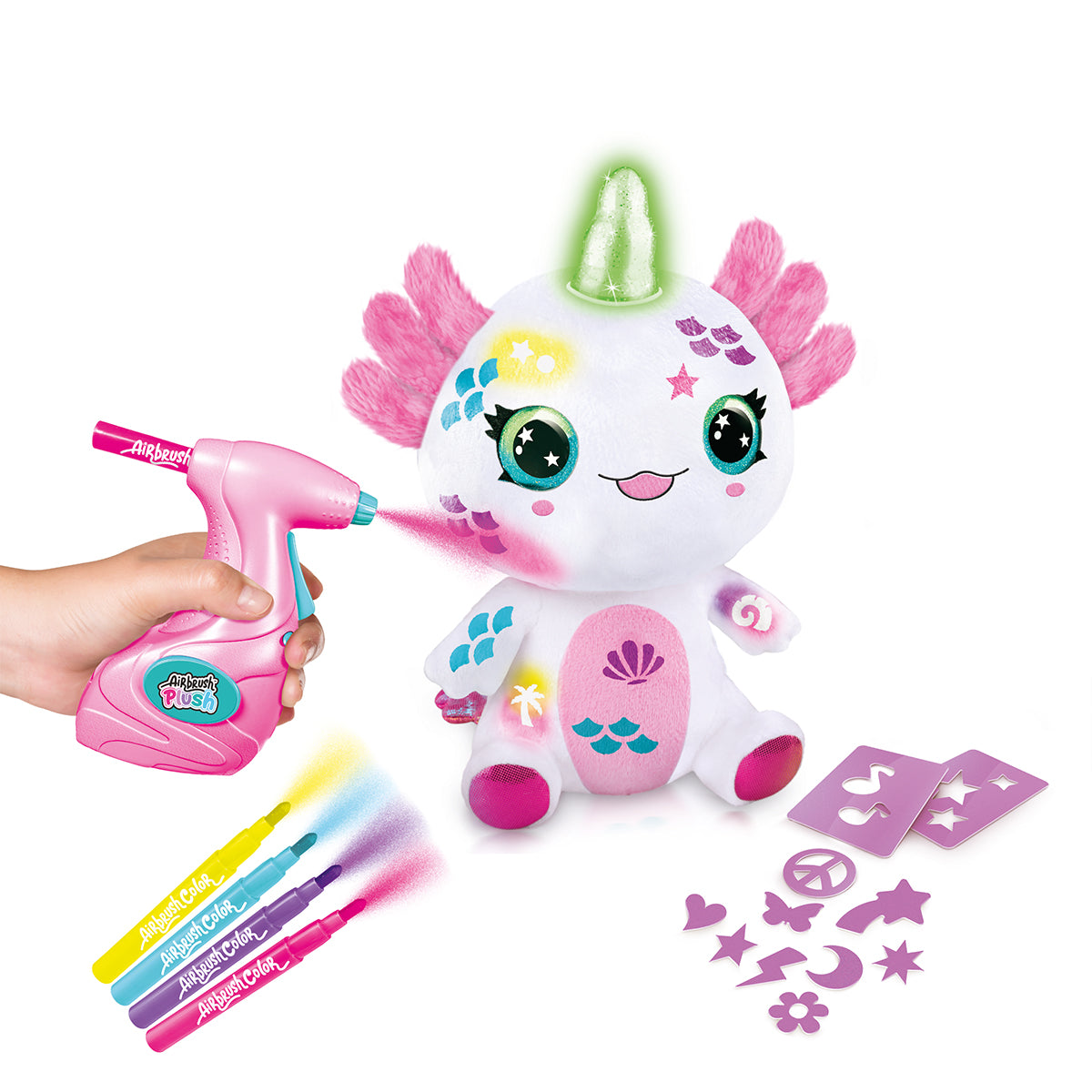 PELUCHE AÉROGRAPHE AXOLOTL – CANAL TOYS