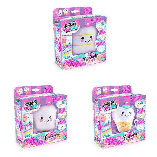 PELUCHE AÉROGRAPHE FOOD'TASTIC ASSORTIS - CANAL TOYS
