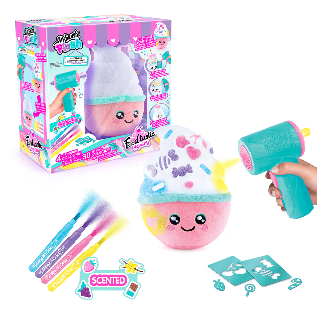 AÉROGRAPHE PELUCHE FOOD'TASTIC SQUISH – CANAL TOYS