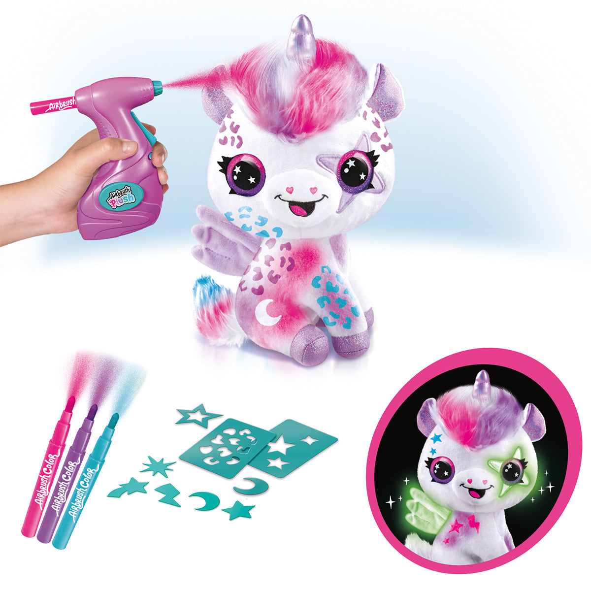 SAMMLER VON PLÜSCHTIEREN AIRBRUSH – CANAL TOYS