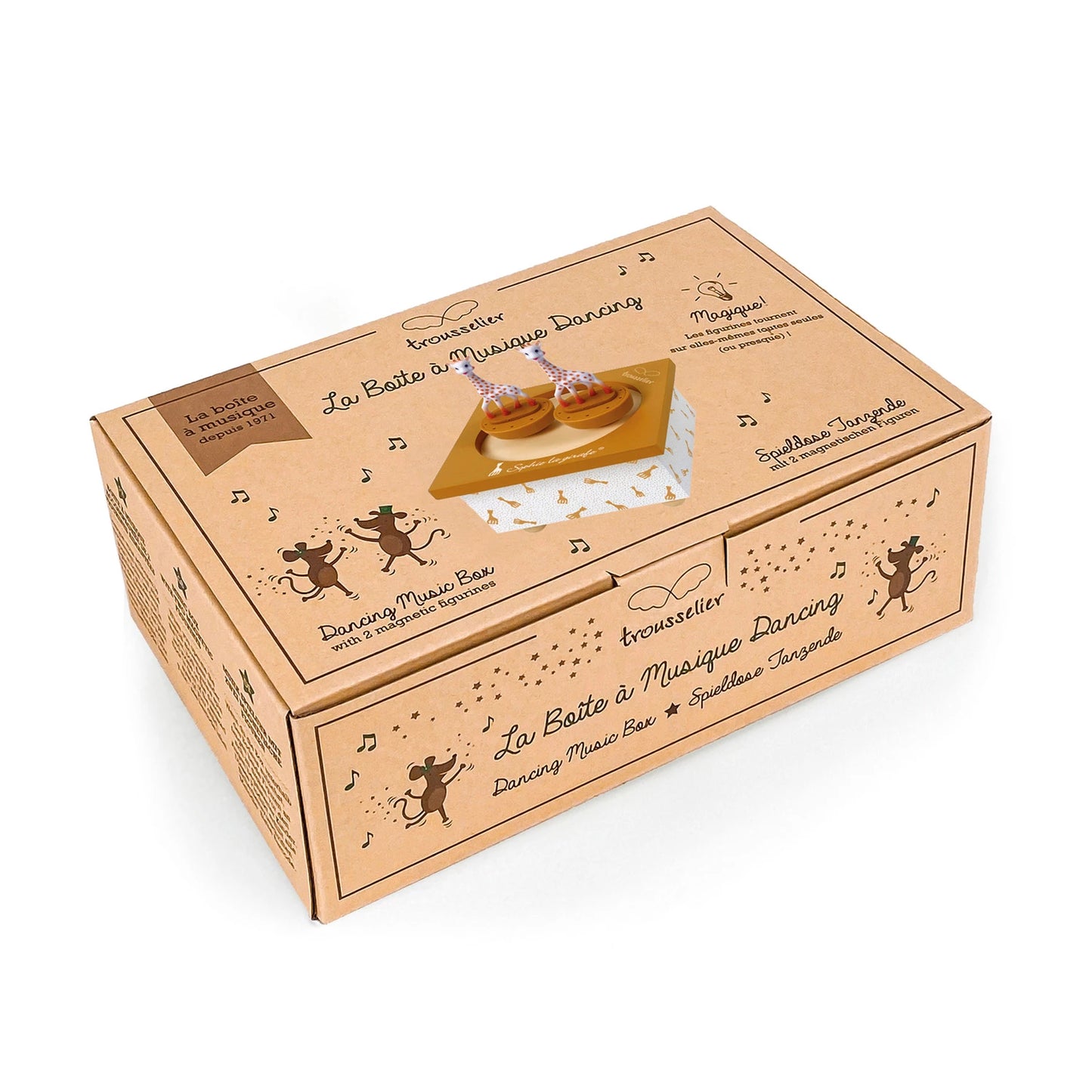 SPIELUHR TANZENDE SOPHIE LA GIRAFFA, MAGNETISCHES KARAMELL
