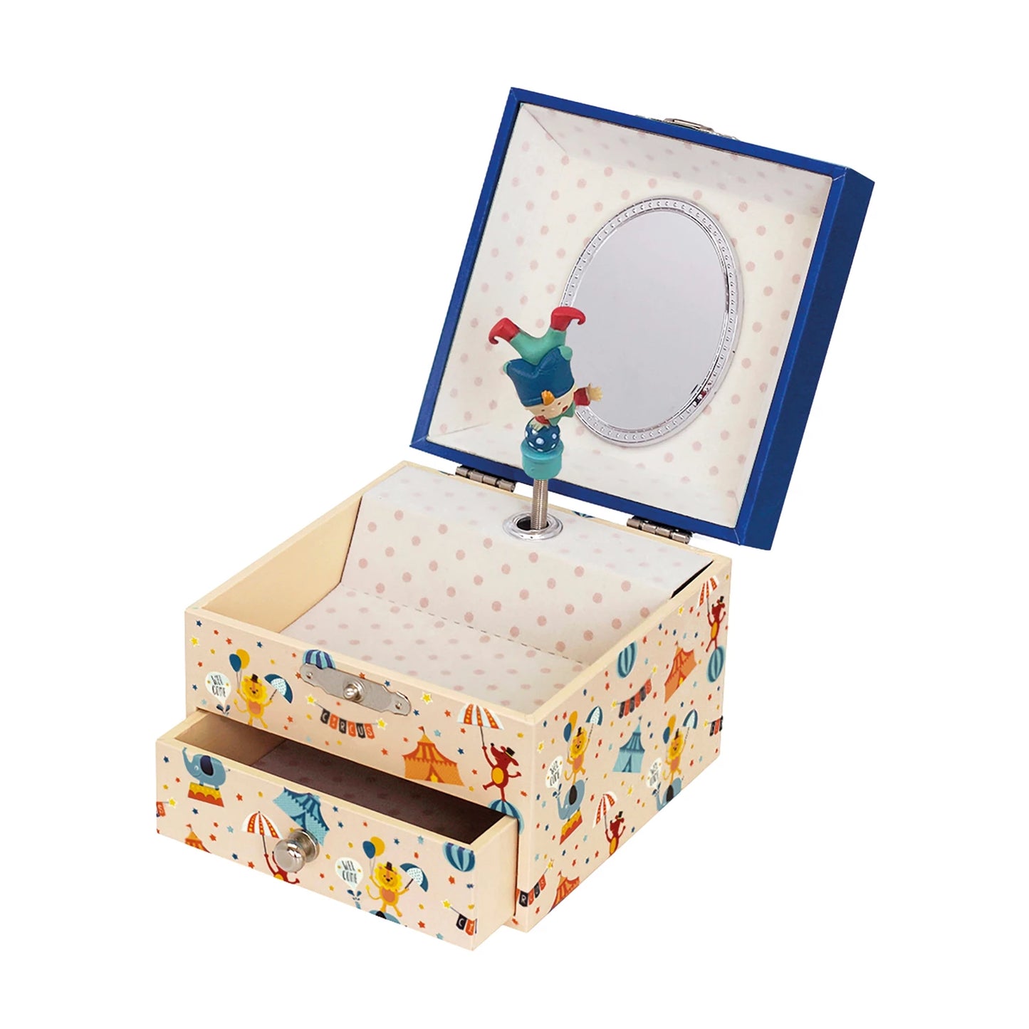 SPIELUHR MIT SCHUBLADE, DESIGN ZIRKUS