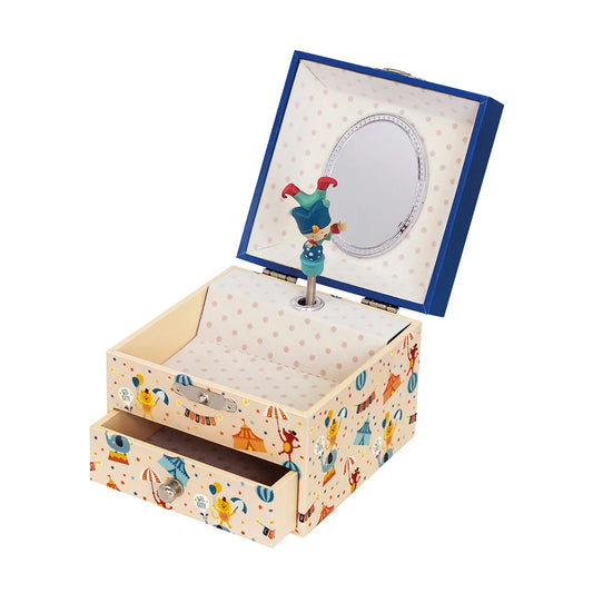 SPIELUHR MIT SCHUBLADE, DESIGN ZIRKUS