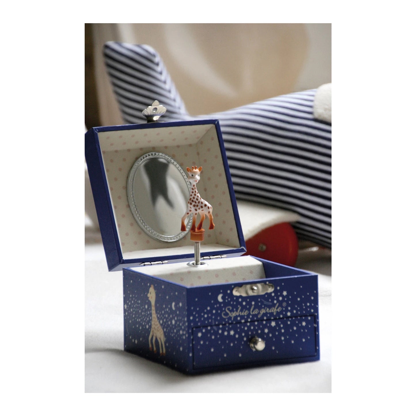 SPIELUHR MIT SCHUBLADE SOPHIE LA GIRAFFA MILKY WAY, N