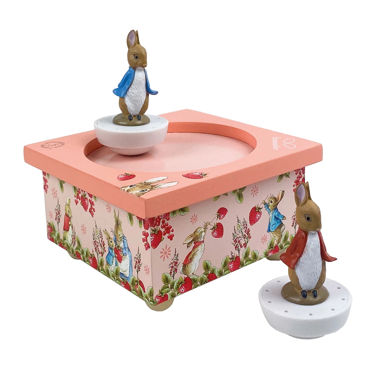 SPIELUHR TANZENDER PETER HASE, MAGNETISCHE ERDBEEREN