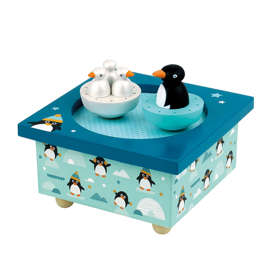 SPIELUHR MIT TANZENDEN PINGUINEN, MAGNETISCH