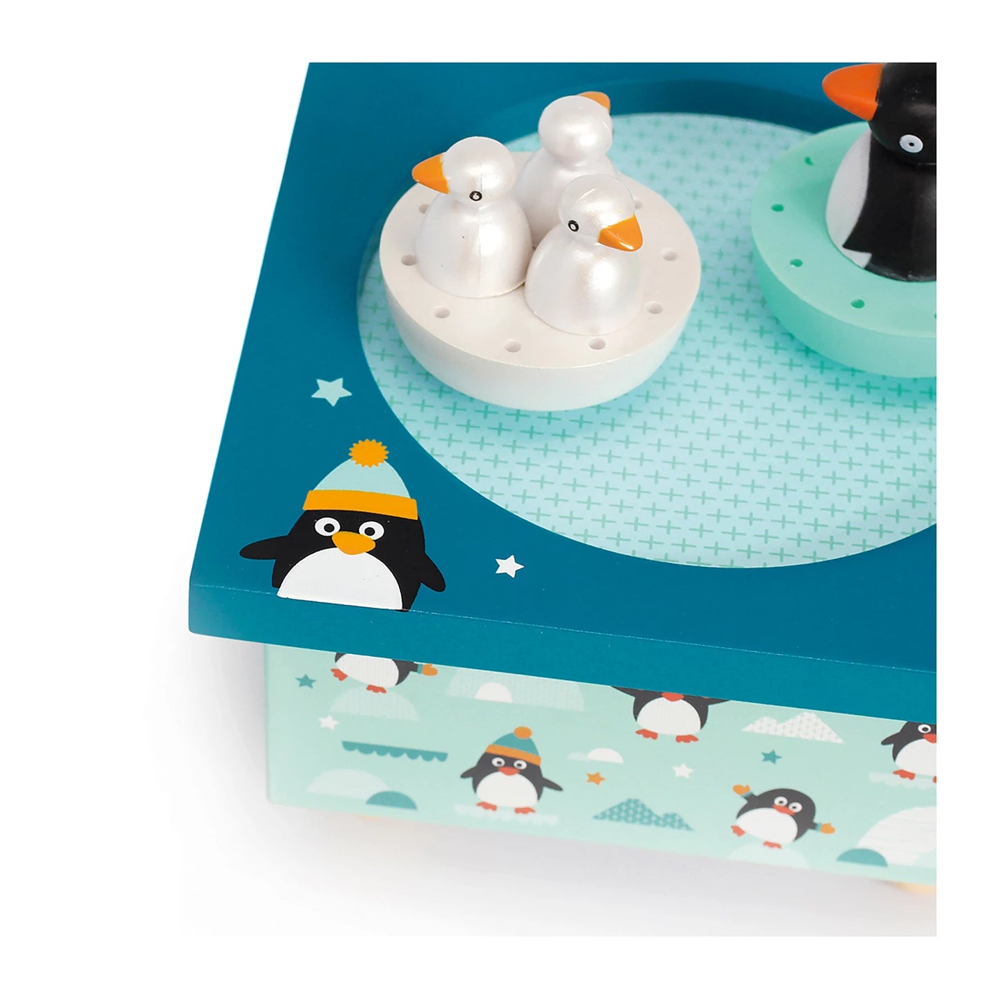 SPIELUHR MIT TANZENDEN PINGUINEN, MAGNETISCH
