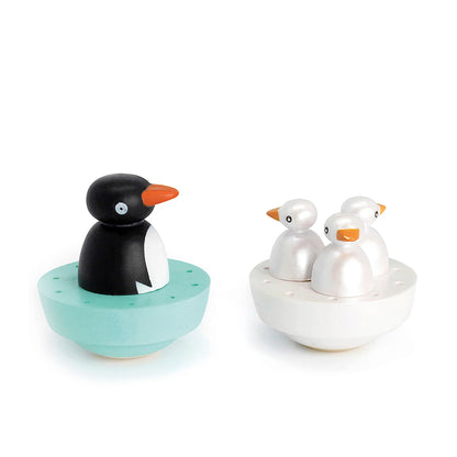 SPIELUHR MIT TANZENDEN PINGUINEN, MAGNETISCH