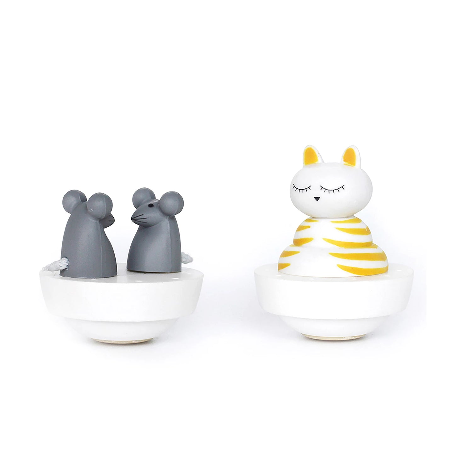 SPARDOSE MIT TANZENDER KATZE UND MAUS, MAGNETISCH