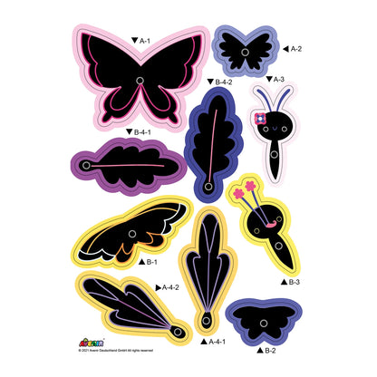 IMAGES À GRATTER D'UN ESSAIM DE PAPILLONS