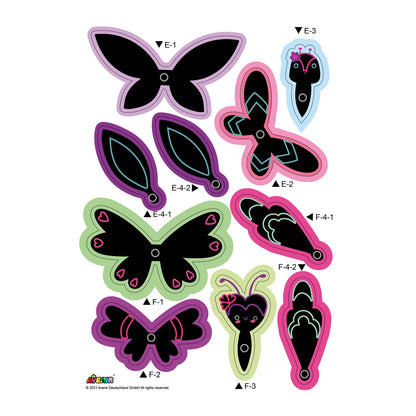IMAGES À GRATTER D'UN ESSAIM DE PAPILLONS