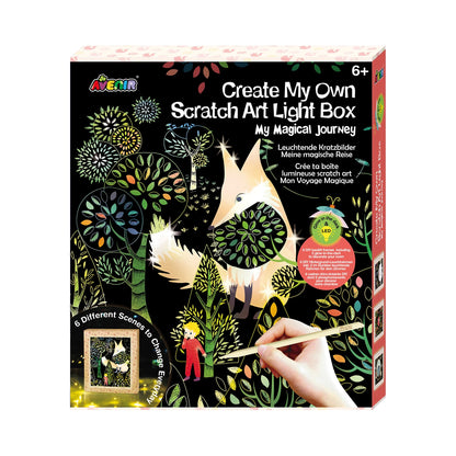 VOYAGE MAGIQUE AVEC LA TECHNIQUE DU SCRATCH ART LUMINEUX