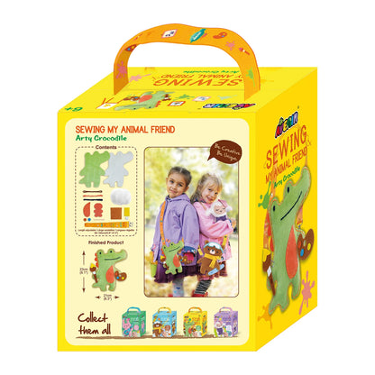 TROUSSE DE COUTURE BANDOULIÈRE CROCODILE