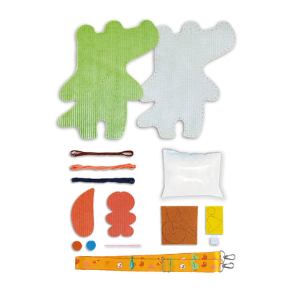TROUSSE DE COUTURE BANDOULIÈRE CROCODILE