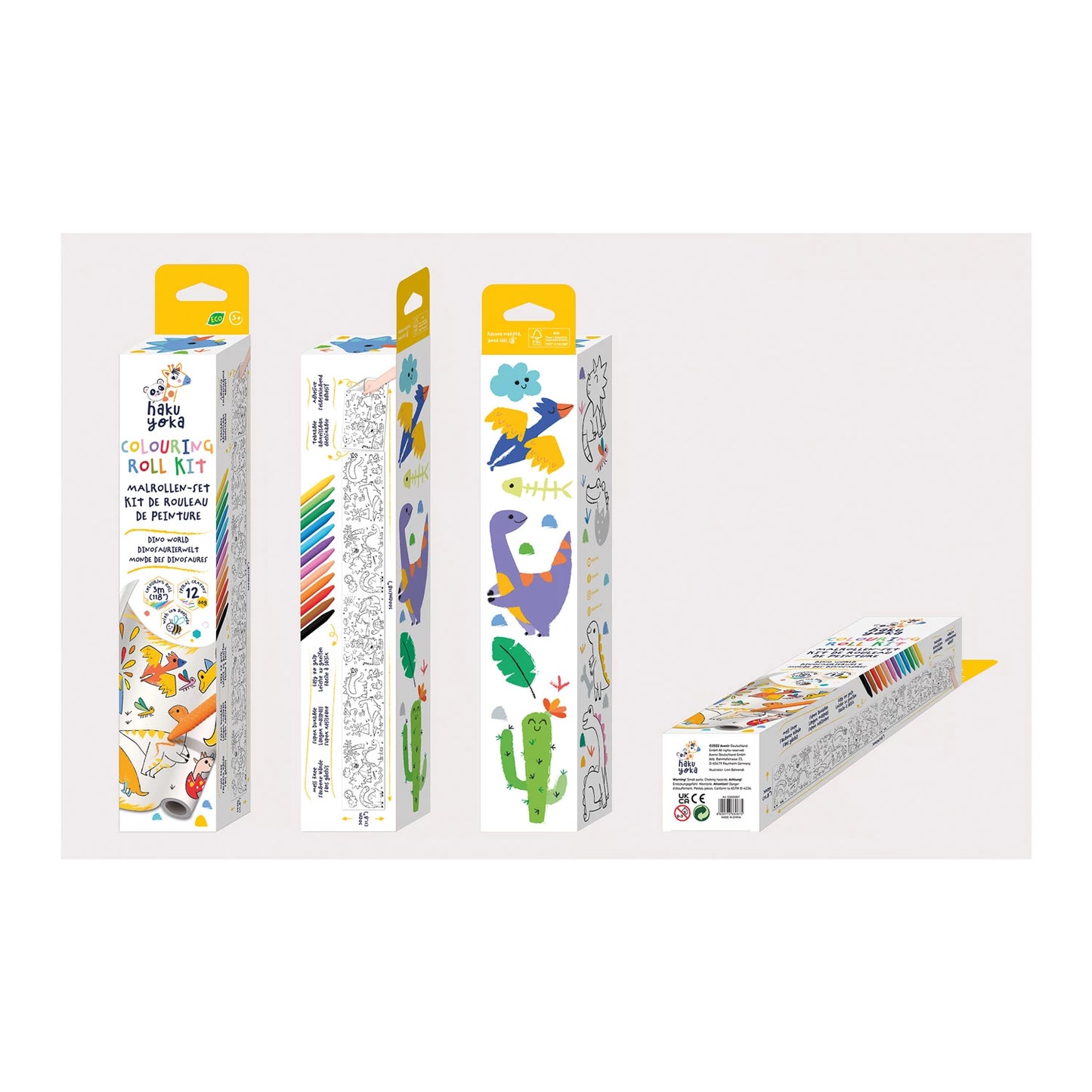 DINO-WACHSMALSTIFT-SET