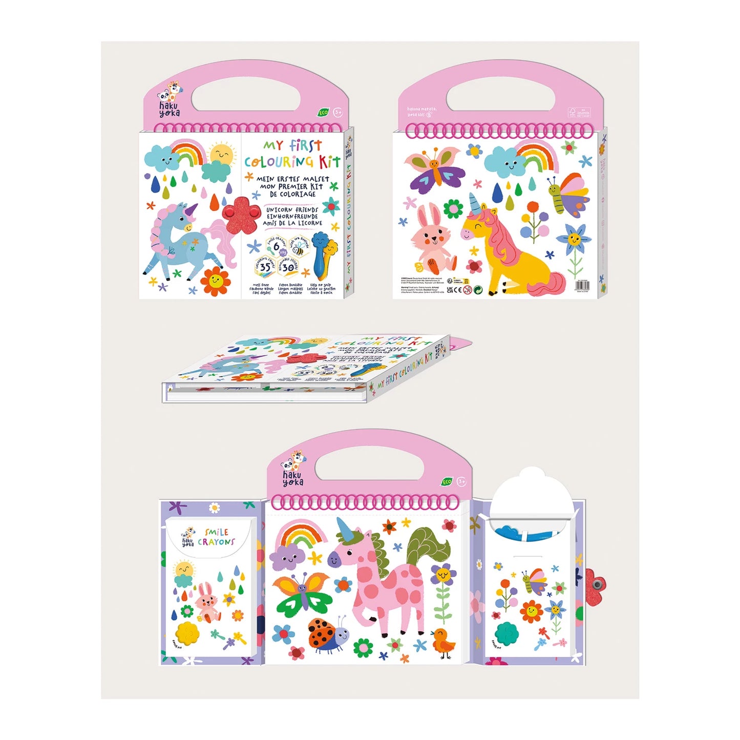 ERSTES SET BUNTSTIFTE EINHORN