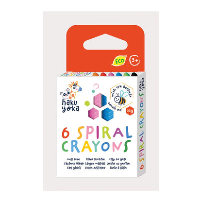 CRAYONS DE CIRE, 6 COULEURS