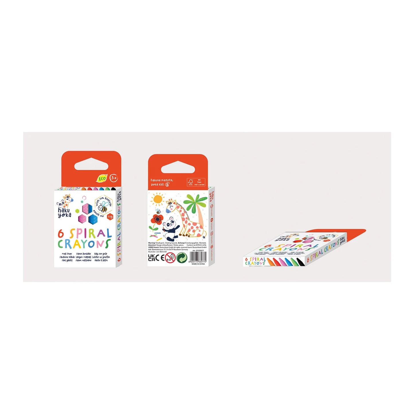 CRAYONS DE CIRE, 6 COULEURS