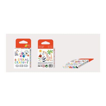CRAYONS DE CIRE, 6 COULEURS