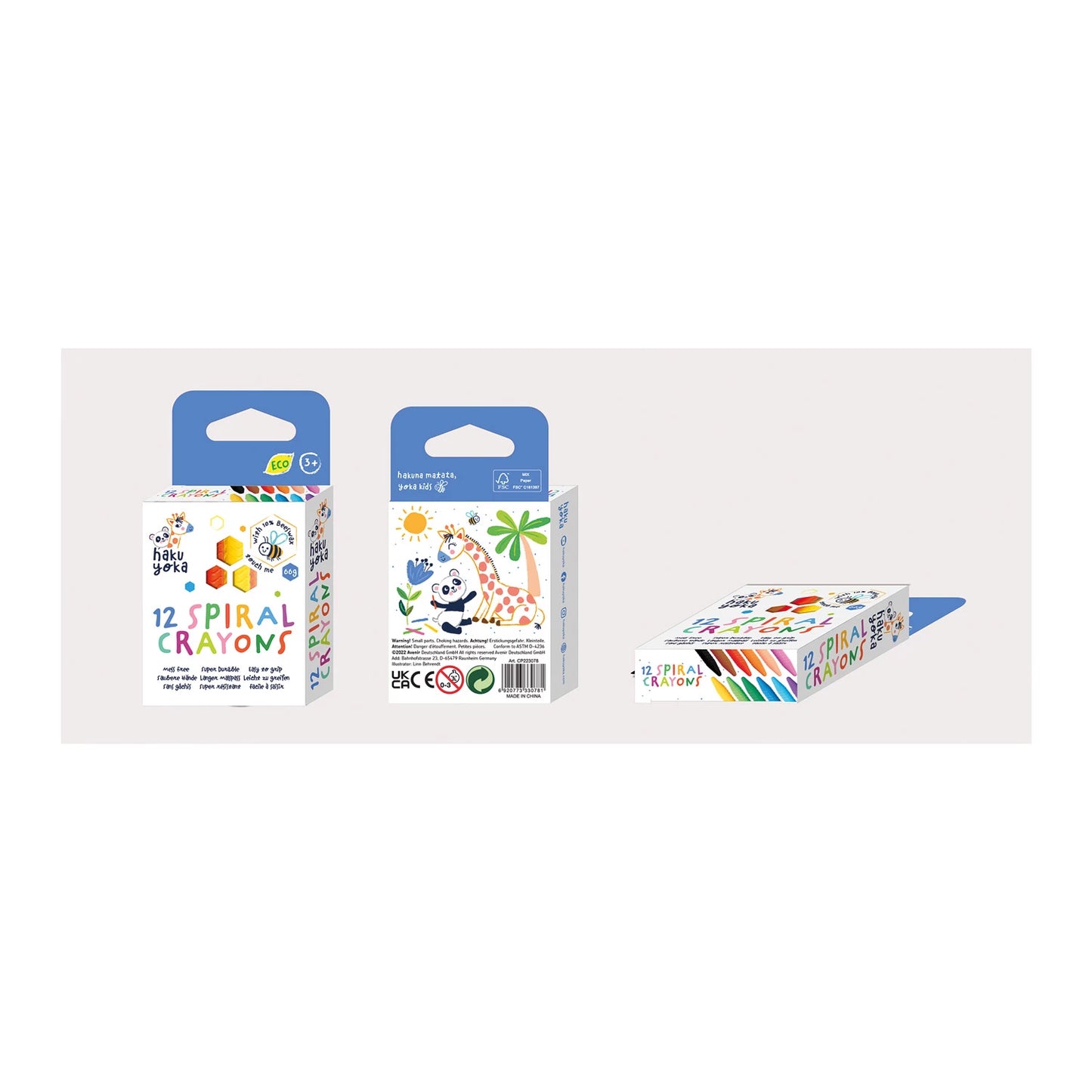 CRAYONS DE CIRE, 12 COULEURS