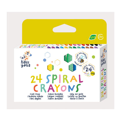 CRAYONS DE CIRE, 24 COULEURS