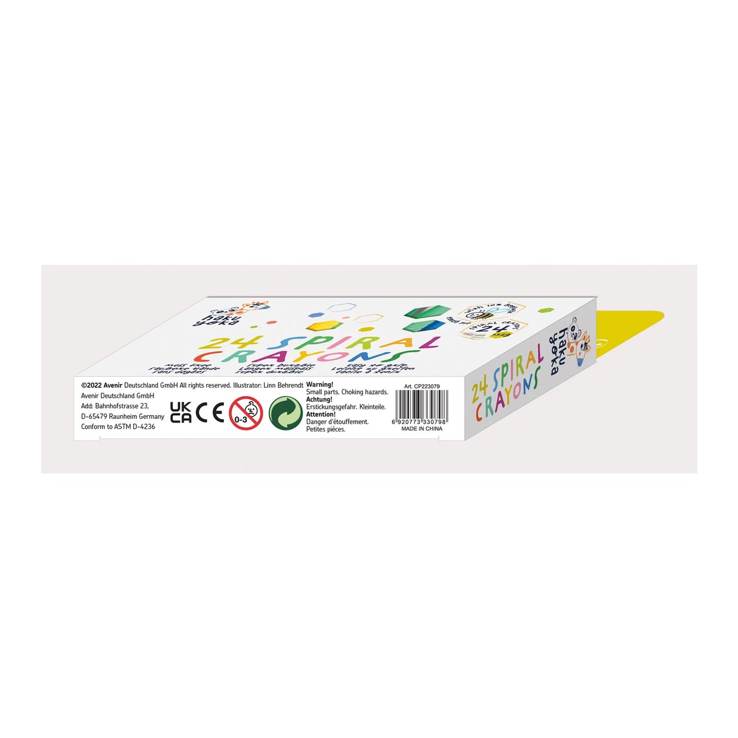 CRAYONS DE CIRE, 24 COULEURS