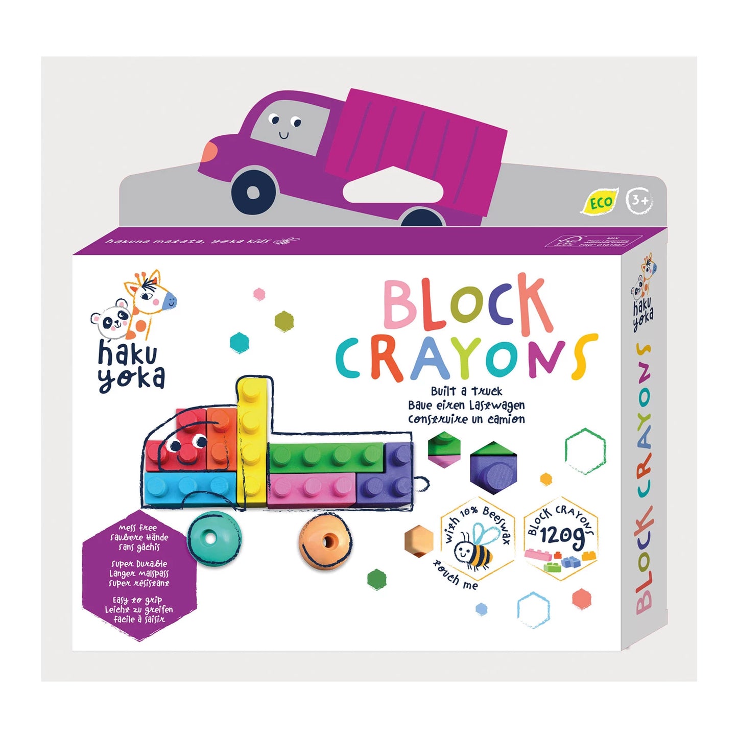 CAMION DE CRAYONS DE CIRE EN BLOCS