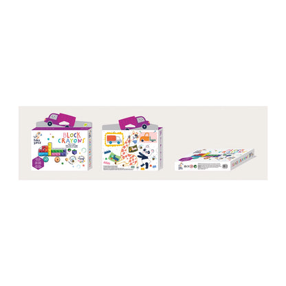 CAMION DE CRAYONS DE CIRE EN BLOCS