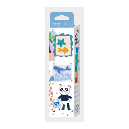 ENSEMBLE DE CRAYONS DE CIRE, CUBES, BLEU-VERT