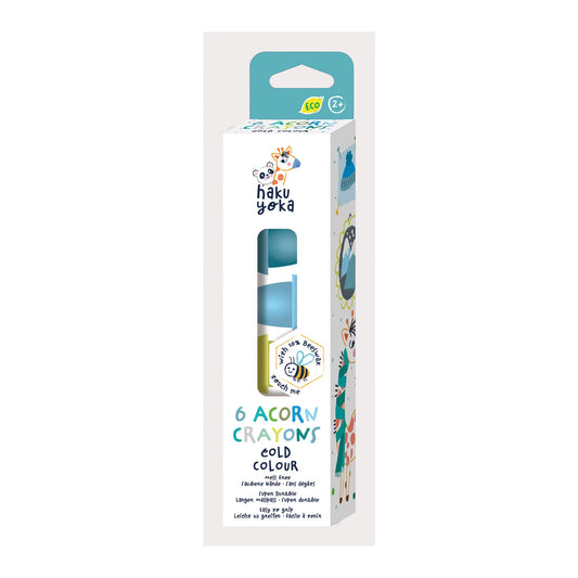 SET DI PASTELLI A CERA GHIANDA BLU-VERDE