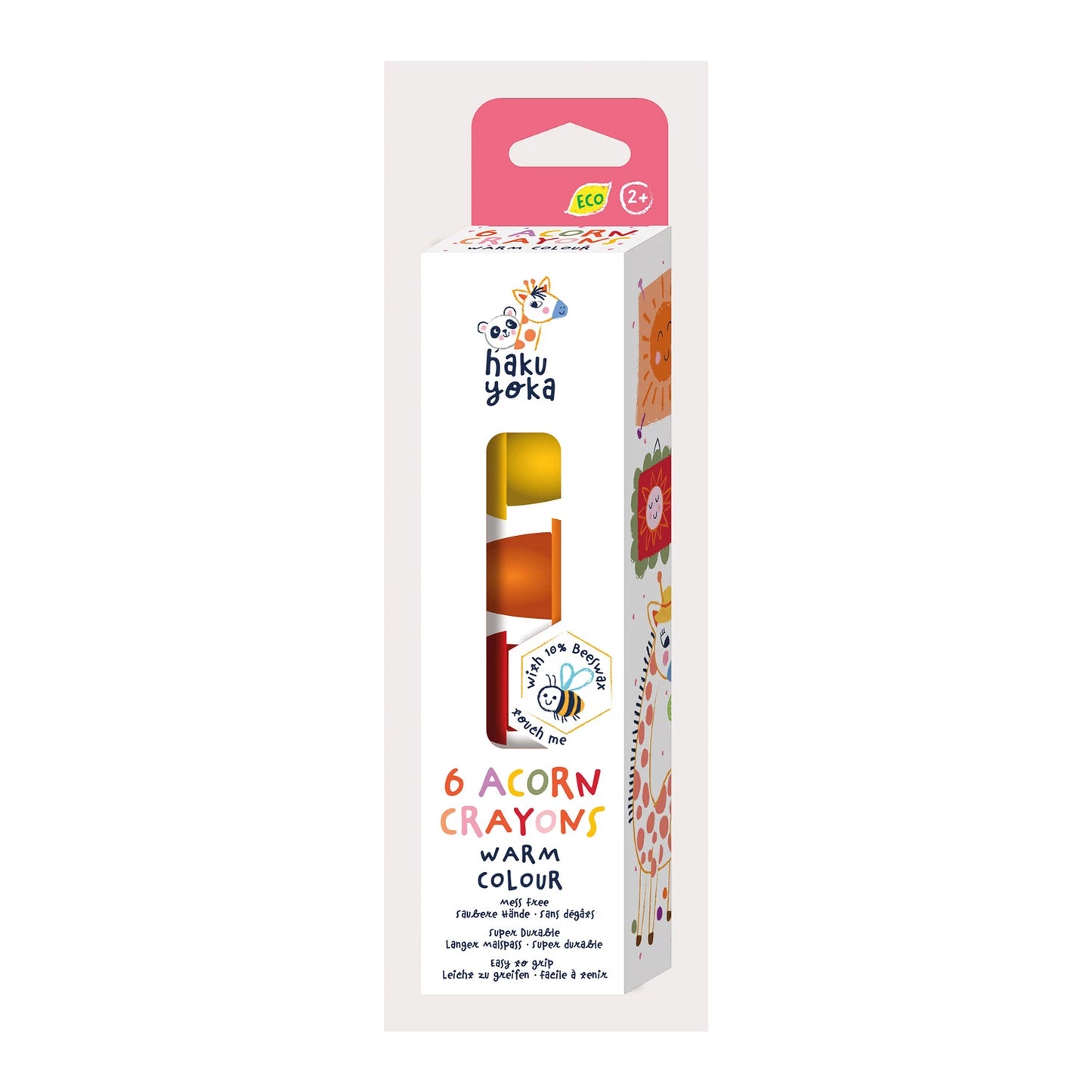 COFFRET DE CRAYONS DE CIRE JAUNE-ROUGE GLAND