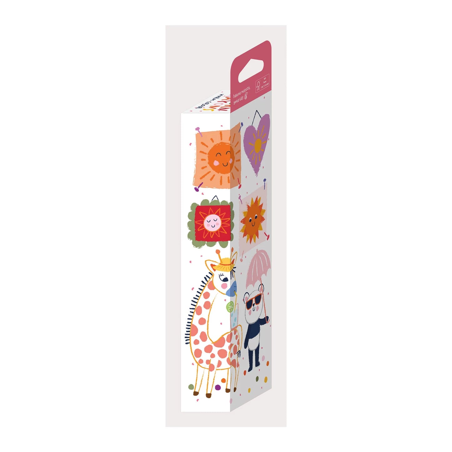 COFFRET DE CRAYONS DE CIRE JAUNE-ROUGE GLAND