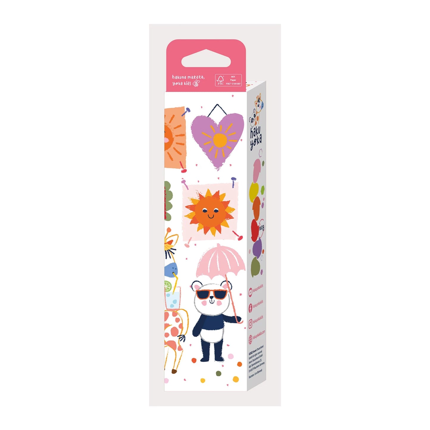 COFFRET DE CRAYONS DE CIRE JAUNE-ROUGE GLAND
