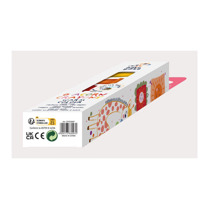 COFFRET DE CRAYONS DE CIRE JAUNE-ROUGE GLAND