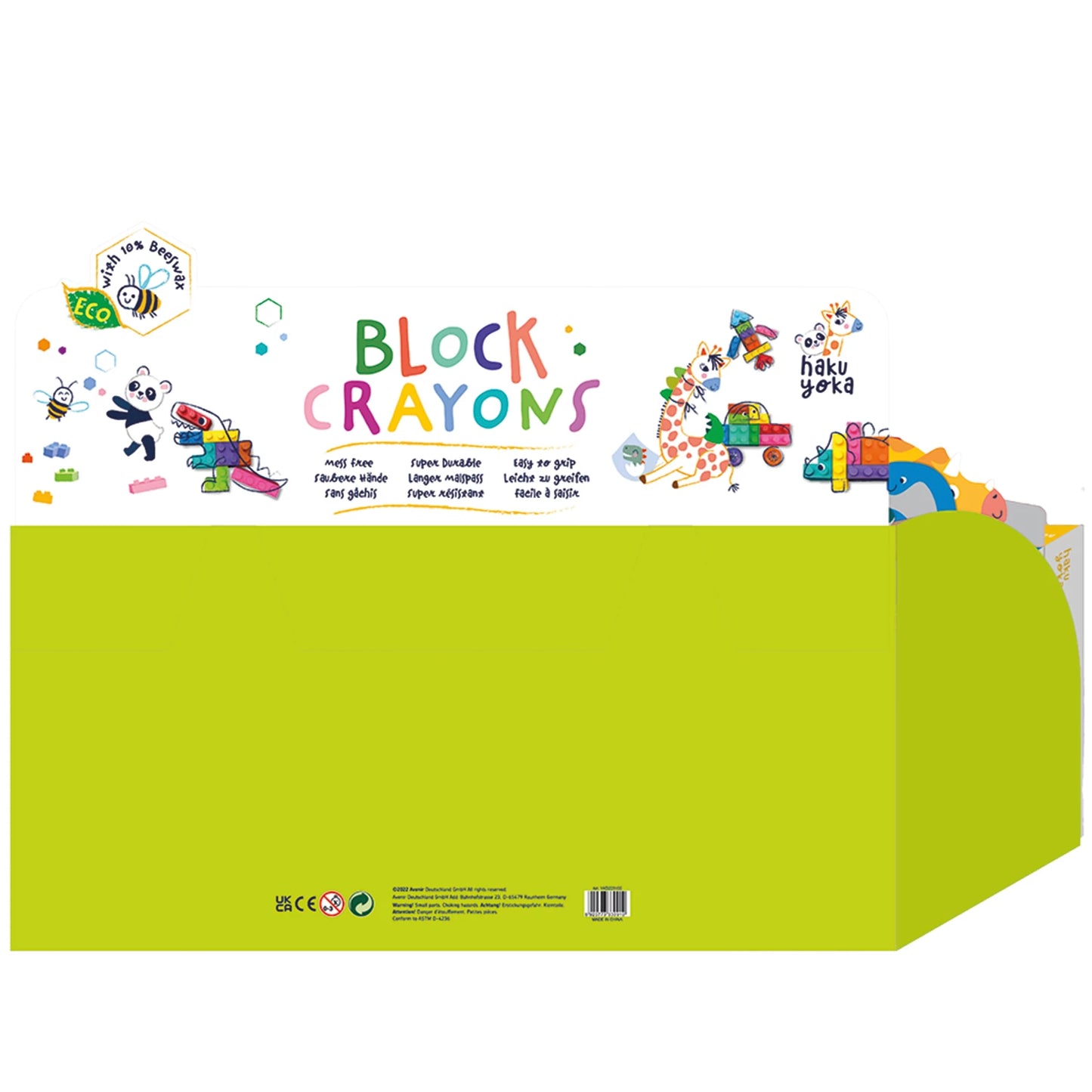 BLOC D'EXPOSITION DE CRAYONS DE CIRE