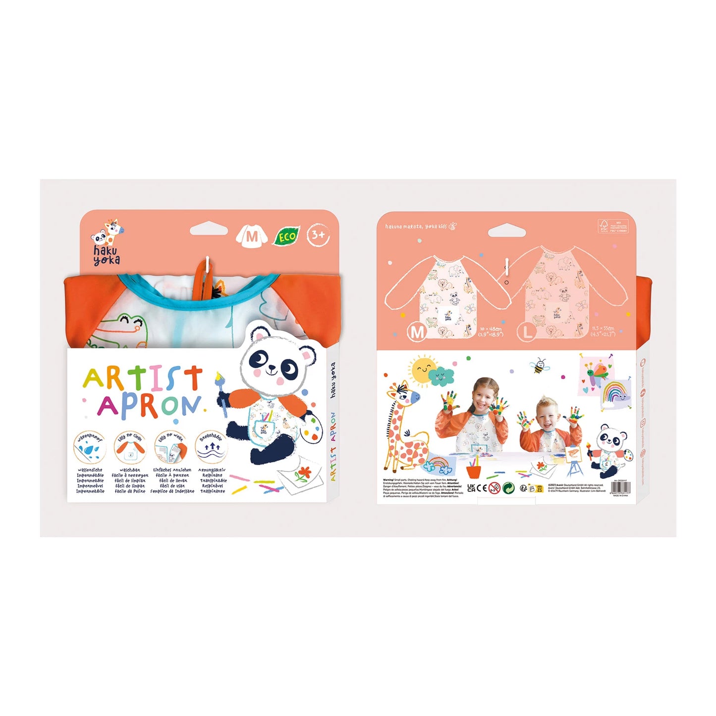 GREMBIULE DA DISEGNO PER BAMBINI, TAGLIA M
