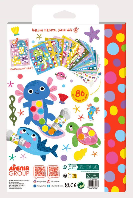 LIBRO DA COLORARE AXOLOTL DOT