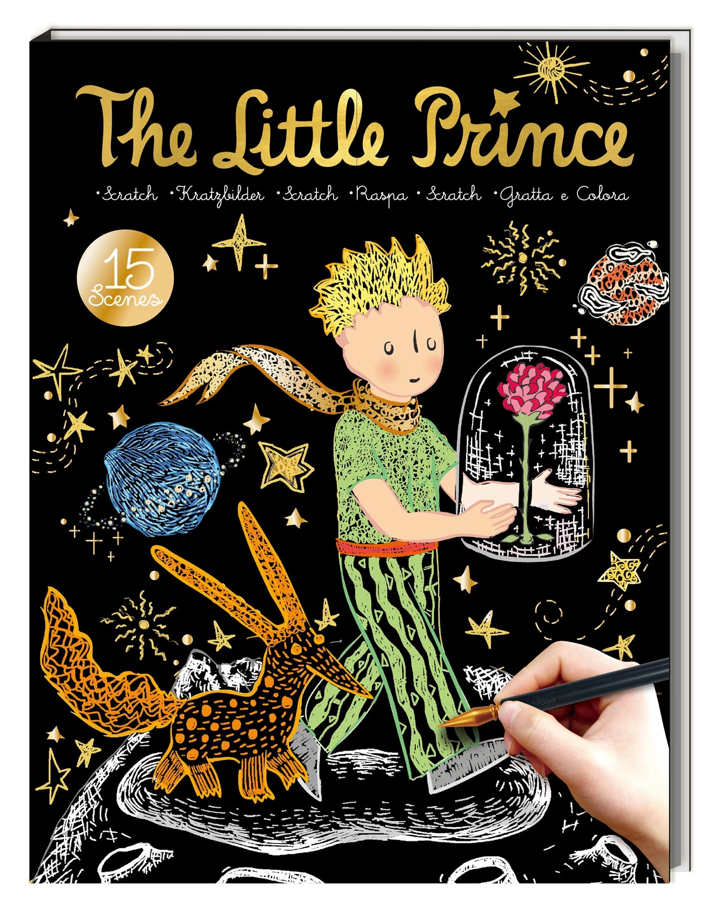 LIVRE D'ART À GRATTER LE PETIT PRINCE