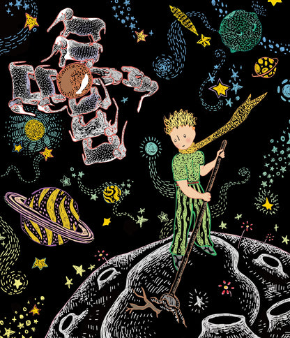 LIVRE D'ART À GRATTER LE PETIT PRINCE