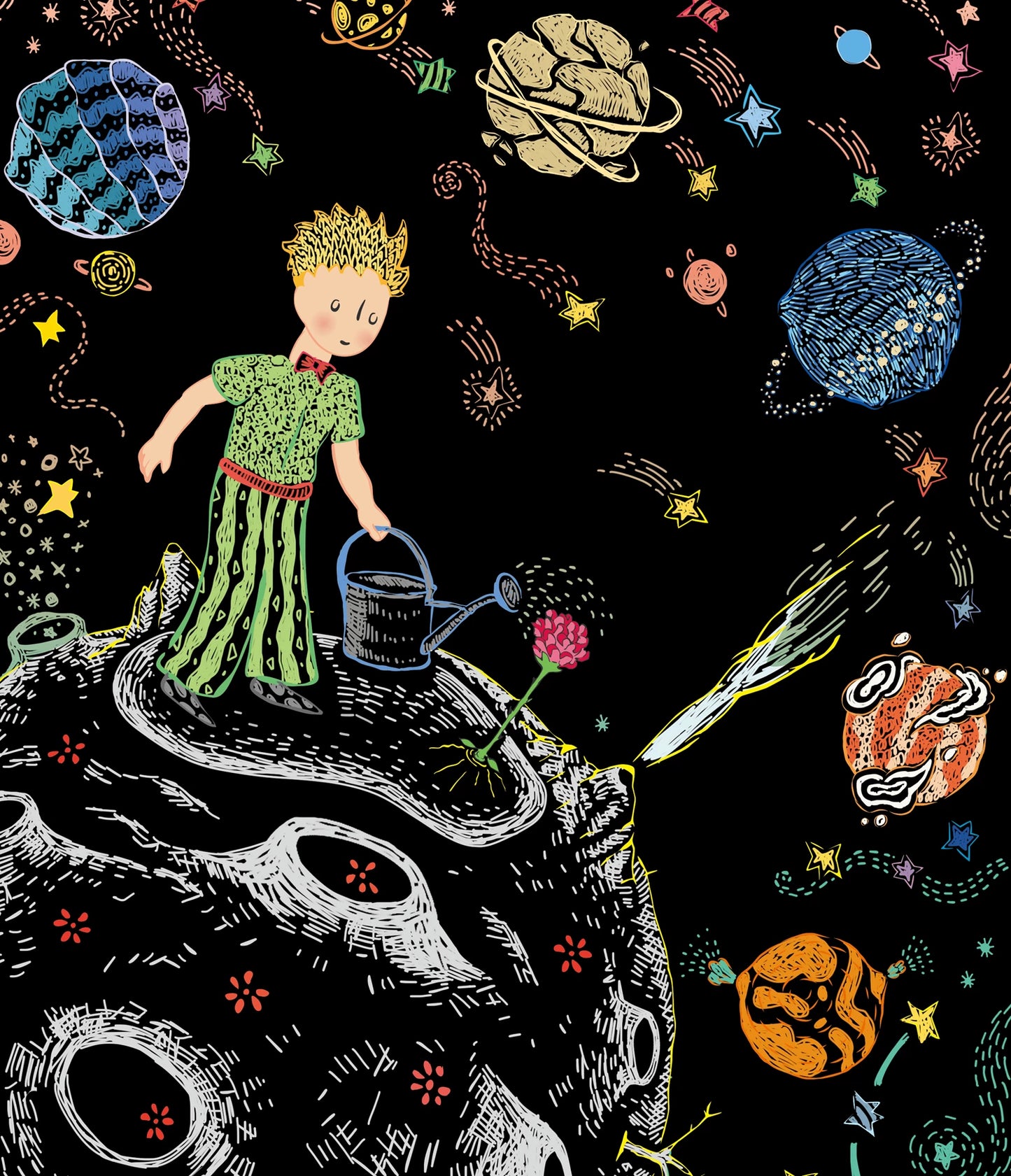 LIVRE D'ART À GRATTER LE PETIT PRINCE
