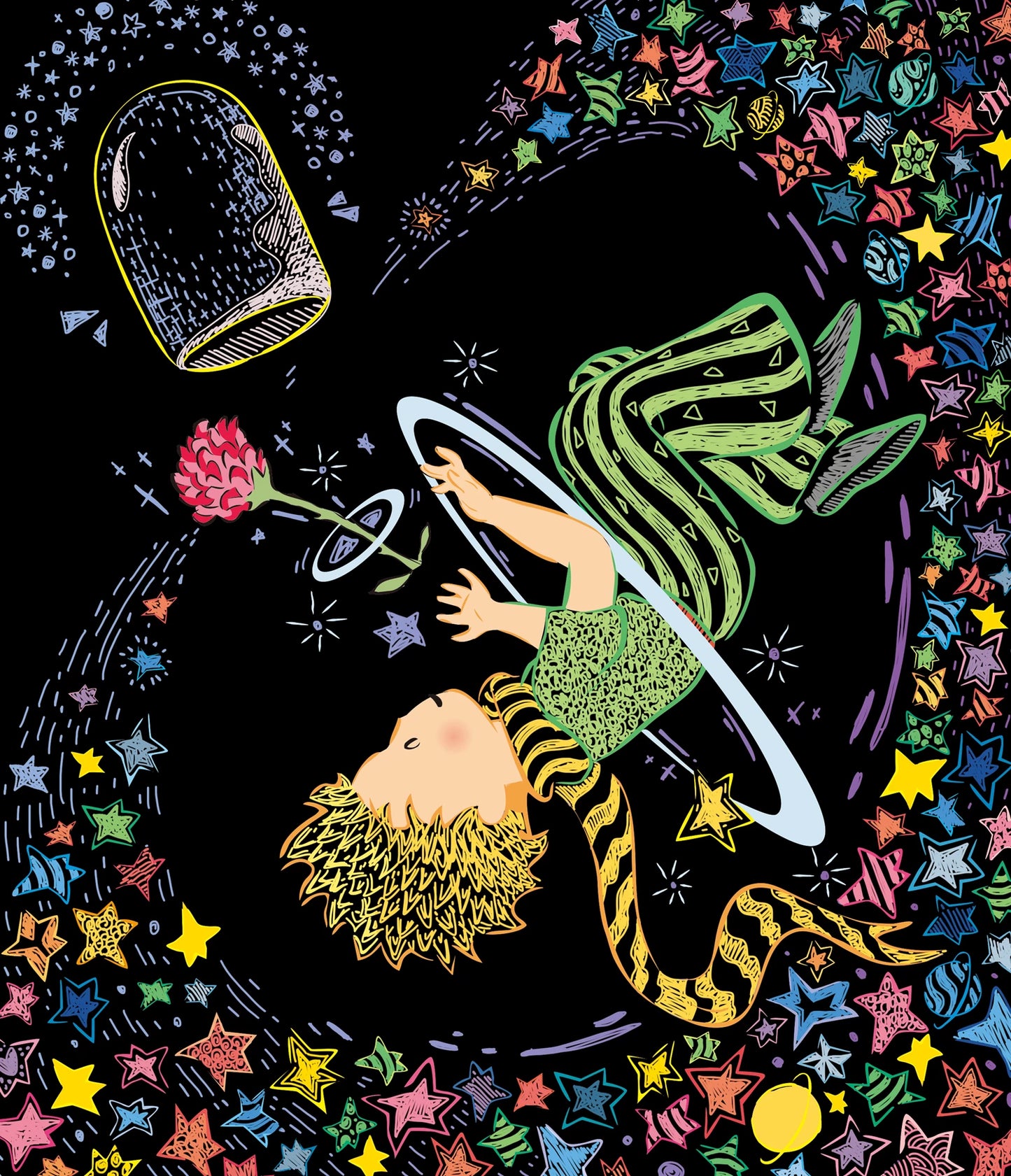 LIVRE D'ART À GRATTER LE PETIT PRINCE
