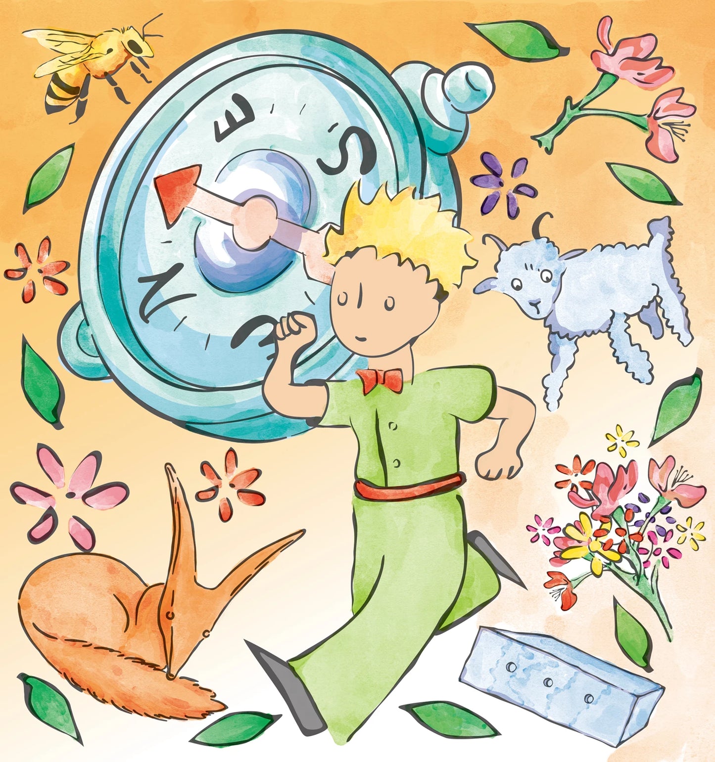 AQUARELLBUCH DER KLEINE PRINZ
