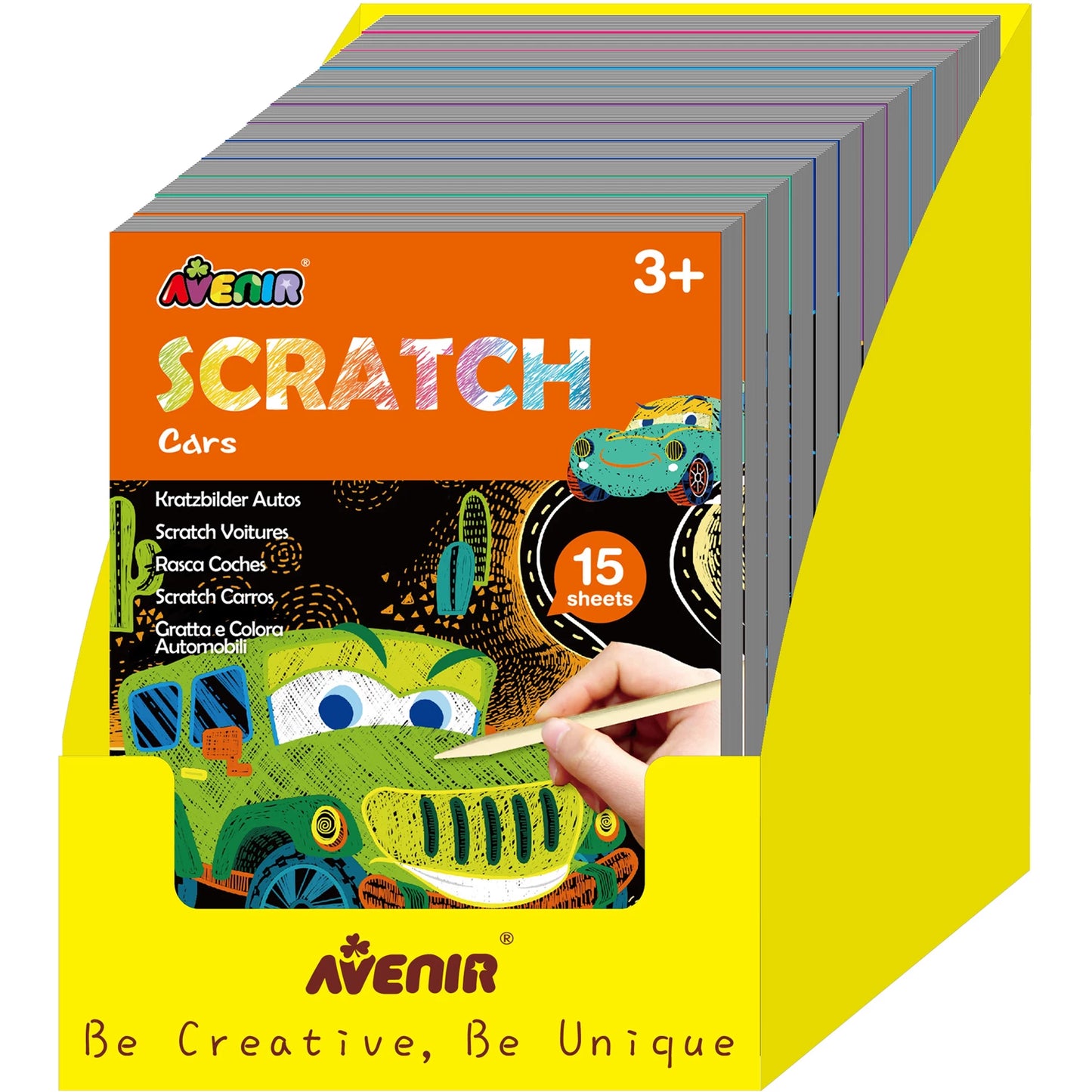 CARTES À GRATTER MINI 4X3 ASS