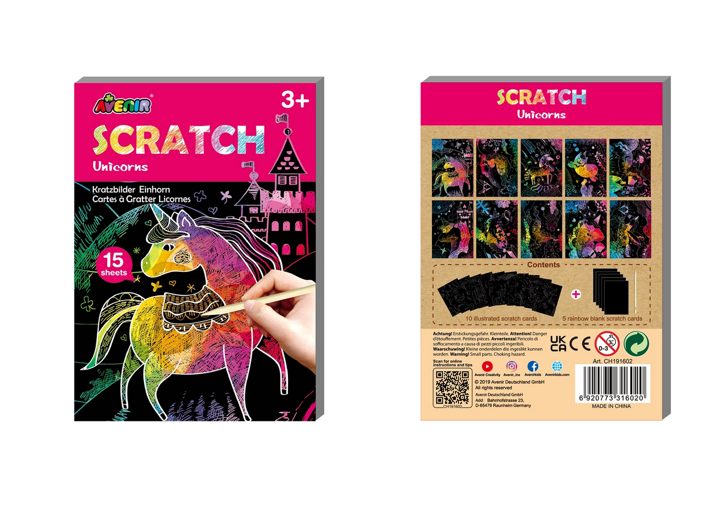 CARTES À GRATTER MINI 4X3 ASS